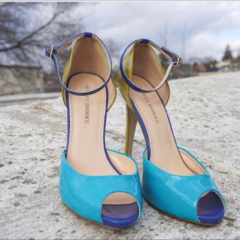 Color block heels